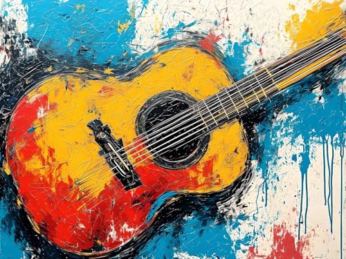 Malen Nach Zahlen Erwachsene Farbe Gitarre Malen Nach Zahlen Kinder, DIY Handgemalt Ölgemälde Kit, Mit 3 Pinsel und Hochwertige Acrylfarben Leinwand Basteln, für Home Wand Decor Geschenk 90x120cm w-30 Malen Nach Zahlen Erwachsene Farbe Gitarre Malen Nach Zahlen Kinder, DIY Handgemalt Ölgemälde Kit, Mit 3 Pinsel und Hochwertige Acrylfarben Leinwand Basteln, für Home Wand Decor Geschenk 90x120cm w-30 von Tifnuer
