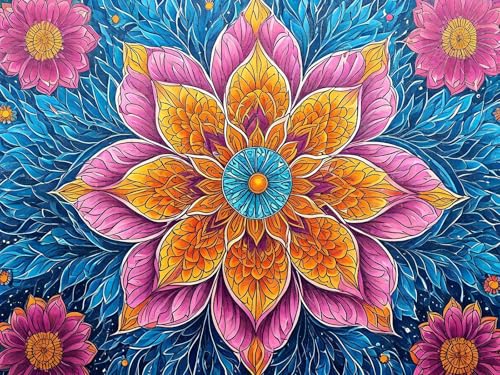 Malen Nach Zahlen Erwachsene Farbe Mandala Malen Nach Zahlen Kinder, DIY Handgemalt Ölgemälde Kit, Mit 3 Pinsel und Hochwertige Acrylfarben Leinwand Basteln, für Home Wand Decor Geschenk 90x120cm w-14 Malen Nach Zahlen Erwachsene Farbe Mandala Malen Nach Zahlen Kinder, DIY Handgemalt Ölgemälde Kit, Mit 3 Pinsel und Hochwertige Acrylfarben Leinwand Basteln, für Home Wand Decor Geschenk 90x120cm w-14 von Tifnuer