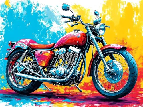 Malen Nach Zahlen Erwachsene Farbe Motorrad Malen Nach Zahlen Kinder, DIY Handgemalt Ölgemälde Kit, Mit 3 Pinsel und Hochwertige Acrylfarben Leinwand Basteln,für Home Wand Decor Geschenk 90x120cm w-39 Malen Nach Zahlen Erwachsene Farbe Motorrad Malen Nach Zahlen Kinder, DIY Handgemalt Ölgemälde Kit, Mit 3 Pinsel und Hochwertige Acrylfarben Leinwand Basteln,für Home Wand Decor Geschenk 90x120cm w-39 von Tifnuer