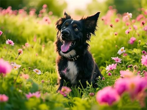 Malen Nach Zahlen Erwachsene Hund Blume Malen Nach Zahlen Kinder, DIY Handgemalt Ölgemälde Kit, Mit 3 Pinsel und Hochwertige Acrylfarben Leinwand Basteln, für Home Wand Decor Geschenk 70x90cm w-194 Malen Nach Zahlen Erwachsene Hund Blume Malen Nach Zahlen Kinder, DIY Handgemalt Ölgemälde Kit, Mit 3 Pinsel und Hochwertige Acrylfarben Leinwand Basteln, für Home Wand Decor Geschenk 70x90cm w-194 von Tifnuer
