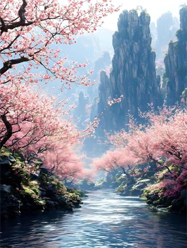 Malen Nach Zahlen Erwachsene Kirschblüten Szene Malen Nach Zahlen Kinder, DIY Handgemalt Ölgemälde Kit, Mit 3 Pinsel und Hochwertige Acrylfarben Leinwand Basteln,für Home Decor Geschenk 90x120cm w-959 Malen Nach Zahlen Erwachsene Kirschblüten Szene Malen Nach Zahlen Kinder, DIY Handgemalt Ölgemälde Kit, Mit 3 Pinsel und Hochwertige Acrylfarben Leinwand Basteln,für Home Decor Geschenk 90x120cm w-959 von Tifnuer