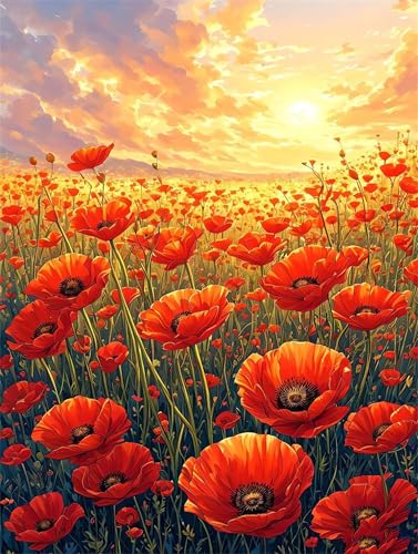 Malen Nach Zahlen Erwachsene Mohn Blumenmeer Malen Nach Zahlen Kinder, DIY Handgemalt Ölgemälde Kit, Mit 3 Pinsel und Hochwertige Acrylfarben Leinwand Basteln, für Home Decor Geschenk 90x120cm w-958 Malen Nach Zahlen Erwachsene Mohn Blumenmeer Malen Nach Zahlen Kinder, DIY Handgemalt Ölgemälde Kit, Mit 3 Pinsel und Hochwertige Acrylfarben Leinwand Basteln, für Home Decor Geschenk 90x120cm w-958 von Tifnuer