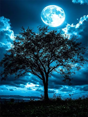 Malen Nach Zahlen Erwachsene Mond Baum Malen Nach Zahlen Kinder, DIY Handgemalt Ölgemälde Kit, Mit 3 Pinsel und Hochwertige Acrylfarben Leinwand Basteln, für Home Wand Decor Geschenk 90x120cm w-982 Malen Nach Zahlen Erwachsene Mond Baum Malen Nach Zahlen Kinder, DIY Handgemalt Ölgemälde Kit, Mit 3 Pinsel und Hochwertige Acrylfarben Leinwand Basteln, für Home Wand Decor Geschenk 90x120cm w-982 von Tifnuer