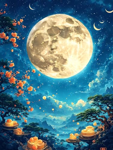 Malen Nach Zahlen Erwachsene Mond Blume Malen Nach Zahlen Kinder, DIY Handgemalt Ölgemälde Kit, Mit 3 Pinsel und Hochwertige Acrylfarben Leinwand Basteln, für Home Wand Decor Geschenk 90x120cm w-968 Malen Nach Zahlen Erwachsene Mond Blume Malen Nach Zahlen Kinder, DIY Handgemalt Ölgemälde Kit, Mit 3 Pinsel und Hochwertige Acrylfarben Leinwand Basteln, für Home Wand Decor Geschenk 90x120cm w-968 von Tifnuer