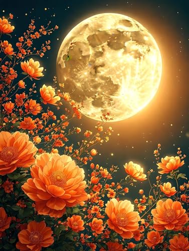 Malen Nach Zahlen Erwachsene Mond Blume Malen Nach Zahlen Kinder, DIY Handgemalt Ölgemälde Kit, Mit 3 Pinsel und Hochwertige Acrylfarben Leinwand Basteln, für Home Wand Decor Geschenk 90x120cm w-969 Malen Nach Zahlen Erwachsene Mond Blume Malen Nach Zahlen Kinder, DIY Handgemalt Ölgemälde Kit, Mit 3 Pinsel und Hochwertige Acrylfarben Leinwand Basteln, für Home Wand Decor Geschenk 90x120cm w-969 von Tifnuer