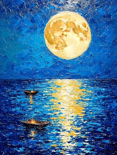 Malen Nach Zahlen Erwachsene Mond See Malen Nach Zahlen Kinder, DIY Handgemalt Ölgemälde Kit, Mit 3 Pinsel und Hochwertige Acrylfarben Leinwand Basteln für Home Decor, Mädchen Geschenk 90x120cm w-966 Malen Nach Zahlen Erwachsene Mond See Malen Nach Zahlen Kinder, DIY Handgemalt Ölgemälde Kit, Mit 3 Pinsel und Hochwertige Acrylfarben Leinwand Basteln für Home Decor, Mädchen Geschenk 90x120cm w-966 von Tifnuer
