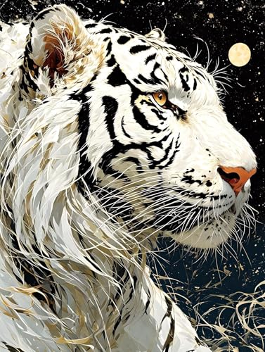 Malen Nach Zahlen Erwachsene Mond Tiger Malen Nach Zahlen Kinder, DIY Handgemalt Ölgemälde Kit, Mit 3 Pinsel und Hochwertige Acrylfarben Leinwand Basteln, für Home Wand Decor Geschenk 90x120cm w-973 Malen Nach Zahlen Erwachsene Mond Tiger Malen Nach Zahlen Kinder, DIY Handgemalt Ölgemälde Kit, Mit 3 Pinsel und Hochwertige Acrylfarben Leinwand Basteln, für Home Wand Decor Geschenk 90x120cm w-973 von Tifnuer