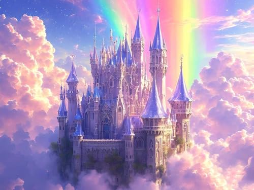 Malen Nach Zahlen Erwachsene Regenbogen Schloss Malen Nach Zahlen Kinder, DIY Handgemalt Ölgemälde Kit, Mit 3 Pinsel und Hochwertige Acrylfarben Leinwand Basteln, für Home Decor Geschenk 90x120cm w-12 Malen Nach Zahlen Erwachsene Regenbogen Schloss Malen Nach Zahlen Kinder, DIY Handgemalt Ölgemälde Kit, Mit 3 Pinsel und Hochwertige Acrylfarben Leinwand Basteln, für Home Decor Geschenk 90x120cm w-12 von Tifnuer
