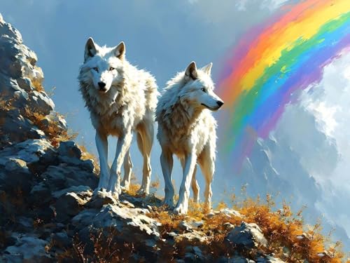 Malen Nach Zahlen Erwachsene Regenbogen Wolf Malen Nach Zahlen Kinder, DIY Handgemalt Ölgemälde Kit, Mit 3 Pinsel und Hochwertige Acrylfarben Leinwand Basteln, für Home Decor Geschenk 90x120cm w-13 Malen Nach Zahlen Erwachsene Regenbogen Wolf Malen Nach Zahlen Kinder, DIY Handgemalt Ölgemälde Kit, Mit 3 Pinsel und Hochwertige Acrylfarben Leinwand Basteln, für Home Decor Geschenk 90x120cm w-13 von Tifnuer