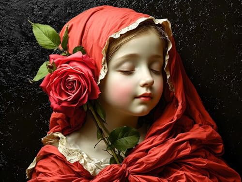 Malen Nach Zahlen Erwachsene Rose Heilige Malen Nach Zahlen Kinder, DIY Handgemalt Ölgemälde Kit, Mit 3 Pinsel und Hochwertige Acrylfarben Leinwand Basteln, für Home Wand Decor Geschenk 90x120cm w-371 Malen Nach Zahlen Erwachsene Rose Heilige Malen Nach Zahlen Kinder, DIY Handgemalt Ölgemälde Kit, Mit 3 Pinsel und Hochwertige Acrylfarben Leinwand Basteln, für Home Wand Decor Geschenk 90x120cm w-371 von Tifnuer
