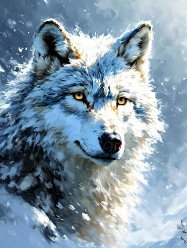 Malen Nach Zahlen Erwachsene Schnee Wolf Malen Nach Zahlen Kinder, DIY Handgemalt Ölgemälde Kit, Mit 3 Pinsel und Hochwertige Acrylfarben Leinwand Basteln, für Home Wand Decor Geschenk 90x120cm w-950 Malen Nach Zahlen Erwachsene Schnee Wolf Malen Nach Zahlen Kinder, DIY Handgemalt Ölgemälde Kit, Mit 3 Pinsel und Hochwertige Acrylfarben Leinwand Basteln, für Home Wand Decor Geschenk 90x120cm w-950 von Tifnuer