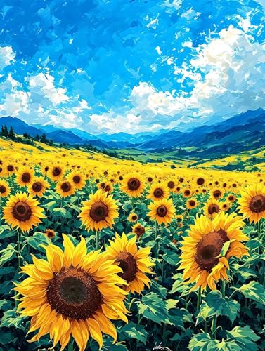 Malen Nach Zahlen Erwachsene Sonnenblume Blume Malen Nach Zahlen Kinder, DIY Handgemalt Ölgemälde Kit, Mit 3 Pinsel und Hochwertige Acrylfarben Leinwand Basteln, für Home Decor Geschenk 50x65cm w-922 Malen Nach Zahlen Erwachsene Sonnenblume Blume Malen Nach Zahlen Kinder, DIY Handgemalt Ölgemälde Kit, Mit 3 Pinsel und Hochwertige Acrylfarben Leinwand Basteln, für Home Decor Geschenk 50x65cm w-922 von Tifnuer