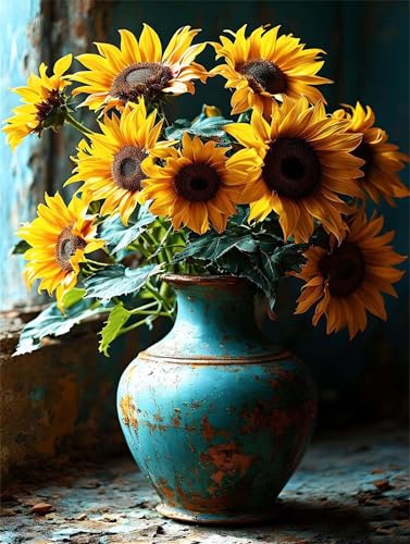 Malen Nach Zahlen Erwachsene Sonnenblume Blume Malen Nach Zahlen Kinder, DIY Handgemalt Ölgemälde Kit, Mit 3 Pinsel und Hochwertige Acrylfarben Leinwand Basteln, für Home Decor Geschenk 90x120cm w-923 Malen Nach Zahlen Erwachsene Sonnenblume Blume Malen Nach Zahlen Kinder, DIY Handgemalt Ölgemälde Kit, Mit 3 Pinsel und Hochwertige Acrylfarben Leinwand Basteln, für Home Decor Geschenk 90x120cm w-923 von Tifnuer