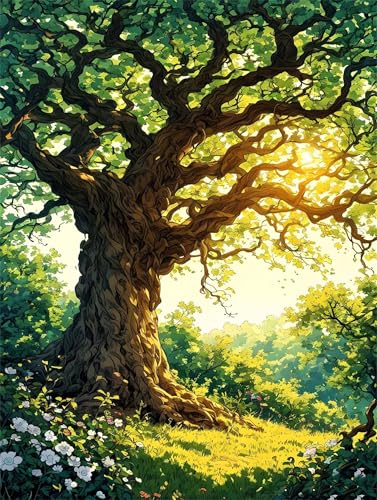 Malen Nach Zahlen Erwachsene Sonnenlicht Baum Malen Nach Zahlen Kinder, DIY Handgemalt Ölgemälde Kit, Mit 3 Pinsel und Hochwertige Acrylfarben Leinwand Basteln, für Home Decor Geschenk 90x120cm w-955 Malen Nach Zahlen Erwachsene Sonnenlicht Baum Malen Nach Zahlen Kinder, DIY Handgemalt Ölgemälde Kit, Mit 3 Pinsel und Hochwertige Acrylfarben Leinwand Basteln, für Home Decor Geschenk 90x120cm w-955 von Tifnuer