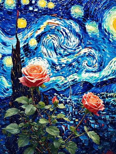 Malen Nach Zahlen Erwachsene Sternenhimmel Blume Malen Nach Zahlen Kinder, DIY Handgemalt Ölgemälde Kit, Mit 3 Pinsel und Hochwertige Acrylfarben Leinwand Basteln,für Home Decor Geschenk 50x65cm w-933 Malen Nach Zahlen Erwachsene Sternenhimmel Blume Malen Nach Zahlen Kinder, DIY Handgemalt Ölgemälde Kit, Mit 3 Pinsel und Hochwertige Acrylfarben Leinwand Basteln,für Home Decor Geschenk 50x65cm w-933 von Tifnuer