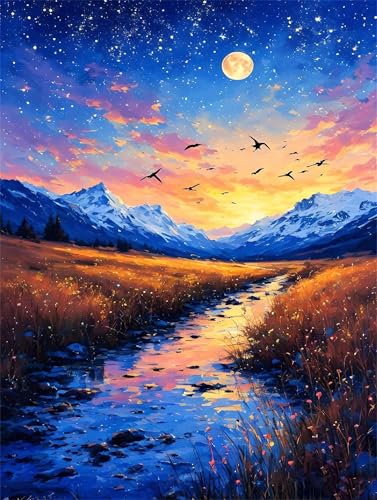 Malen Nach Zahlen Erwachsene Sternenhimmel See Malen Nach Zahlen Kinder, DIY Handgemalt Ölgemälde Kit, Mit 3 Pinsel und Hochwertige Acrylfarben Leinwand Basteln, für Home Decor Geschenk 90x120cm w-931 Malen Nach Zahlen Erwachsene Sternenhimmel See Malen Nach Zahlen Kinder, DIY Handgemalt Ölgemälde Kit, Mit 3 Pinsel und Hochwertige Acrylfarben Leinwand Basteln, für Home Decor Geschenk 90x120cm w-931 von Tifnuer
