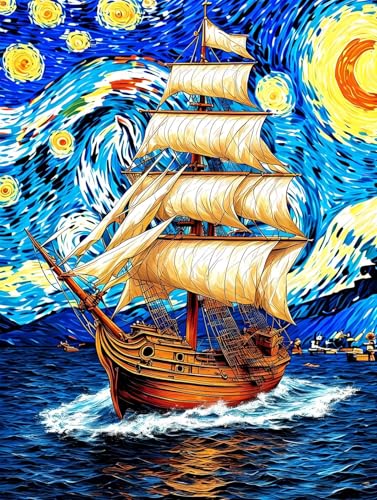 Malen Nach Zahlen Erwachsene Sternenhimmel Segelboot Malen Nach Zahlen Kinder, DIY Handgemalt Ölgemälde Kit, Mit 3 Pinsel und Hochwertige Acrylfarben Leinwand Basteln für Home Decor 90x120cm w-927 Malen Nach Zahlen Erwachsene Sternenhimmel Segelboot Malen Nach Zahlen Kinder, DIY Handgemalt Ölgemälde Kit, Mit 3 Pinsel und Hochwertige Acrylfarben Leinwand Basteln für Home Decor 90x120cm w-927 von Tifnuer