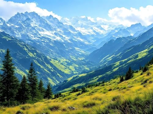 Malen Nach Zahlen Erwachsene Wiese Berg Malen Nach Zahlen Kinder, DIY Handgemalt Ölgemälde Kit, Mit 3 Pinsel und Hochwertige Acrylfarben Leinwand Basteln, für Home Wand Decor Geschenk 90x120cm w-65 Malen Nach Zahlen Erwachsene Wiese Berg Malen Nach Zahlen Kinder, DIY Handgemalt Ölgemälde Kit, Mit 3 Pinsel und Hochwertige Acrylfarben Leinwand Basteln, für Home Wand Decor Geschenk 90x120cm w-65 von Tifnuer