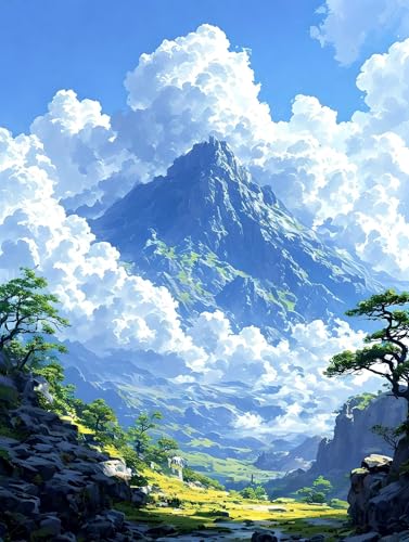 Malen Nach Zahlen Erwachsene Wolke Berg Malen Nach Zahlen Kinder, DIY Handgemalt Ölgemälde Kit, Mit 3 Pinsel und Hochwertige Acrylfarben Leinwand Basteln, für Home Wand Decor Geschenk 50x65cm w-991 Malen Nach Zahlen Erwachsene Wolke Berg Malen Nach Zahlen Kinder, DIY Handgemalt Ölgemälde Kit, Mit 3 Pinsel und Hochwertige Acrylfarben Leinwand Basteln, für Home Wand Decor Geschenk 50x65cm w-991 von Tifnuer