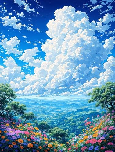 Malen Nach Zahlen Erwachsene Wolke Blumenmeer Malen Nach Zahlen Kinder, DIY Handgemalt Ölgemälde Kit, Mit 3 Pinsel und Hochwertige Acrylfarben Leinwand Basteln, für Home Decor Geschenk 50x65cm w-988 Malen Nach Zahlen Erwachsene Wolke Blumenmeer Malen Nach Zahlen Kinder, DIY Handgemalt Ölgemälde Kit, Mit 3 Pinsel und Hochwertige Acrylfarben Leinwand Basteln, für Home Decor Geschenk 50x65cm w-988 von Tifnuer