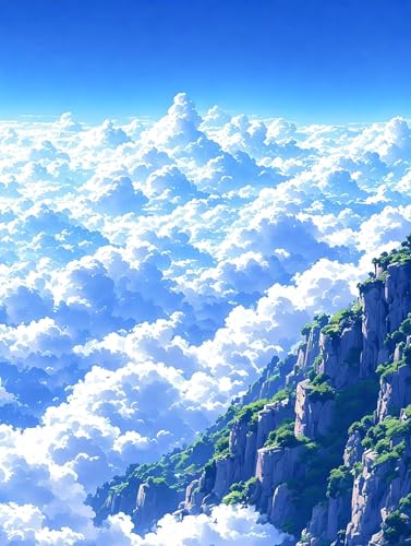 Malen Nach Zahlen Erwachsene Wolke Szene Malen Nach Zahlen Kinder, DIY Handgemalt Ölgemälde Kit, Mit 3 Pinsel und Hochwertige Acrylfarben Leinwand Basteln, für Home Wand Decor Geschenk 90x120cm w-989 Malen Nach Zahlen Erwachsene Wolke Szene Malen Nach Zahlen Kinder, DIY Handgemalt Ölgemälde Kit, Mit 3 Pinsel und Hochwertige Acrylfarben Leinwand Basteln, für Home Wand Decor Geschenk 90x120cm w-989 von Tifnuer