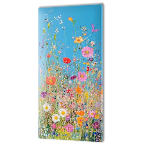 Malen Nach Zahlen Farbe Blume, Malen Nach Zahlen Kinder, DIY Set Erwachsene Großes XXL, Handgemalt Ölgemälde Leinwand Kit Basteln Erwachsene, Home Deko, Weihnachten, Frauen Geschenk 100x200cm w-33 von Tifnuer