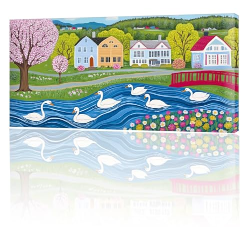 Malen Nach Zahlen Farbe Haus, Malen Nach Zahlen Kinder, DIY Set Erwachsene Großes XXL, Handgemalt Ölgemälde Leinwand Kit Basteln Erwachsene, Home Deko, Weihnachten, Frauen Geschenk 100x200cm w-44 von Tifnuer