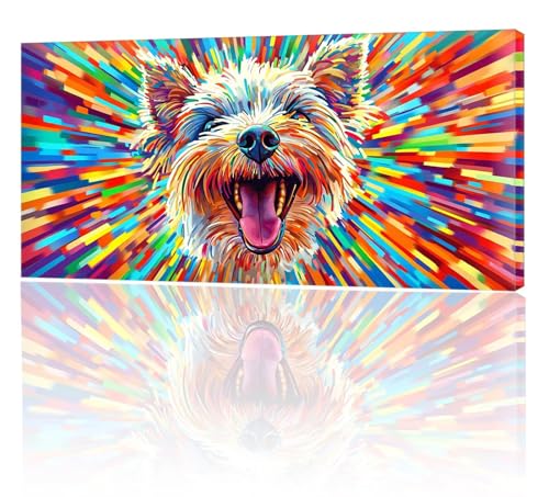 Malen Nach Zahlen Farbe Hund, Malen Nach Zahlen Kinder, DIY Set Erwachsene Großes XXL, Handgemalt Ölgemälde Leinwand Kit Basteln Erwachsene, Home Deko, Weihnachten, Frauen Geschenk 100x200cm w-48 von Tifnuer