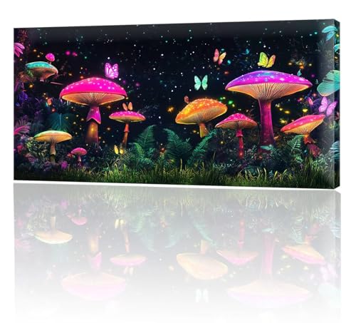 Malen Nach Zahlen Farbe Pilz, Malen Nach Zahlen Kinder, DIY Set Erwachsene Großes XXL, Handgemalt Ölgemälde Leinwand Kit Basteln Erwachsene, Home Deko, Weihnachten, Frauen Geschenk 100x200cm w-76 von Tifnuer
