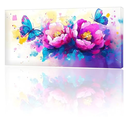 Malen Nach Zahlen Farbe Schmetterling, Malen Nach Zahlen Kinder, DIY Set Erwachsene Großes XXL, Handgemalt Ölgemälde Leinwand Kit Basteln Erwachsene, Home Deko, Weihnachten Geschenk 100x200cm w-52 von Tifnuer