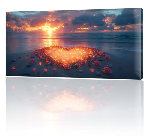 Malen Nach Zahlen Liebe Strand, Malen Nach Zahlen Kinder, DIY Set Erwachsene Großes XXL, Handgemalt Ölgemälde Leinwand Kit Basteln Erwachsene, Home Deko, Weihnachten, Frauen Geschenk 80x160cm w-14 von Tifnuer