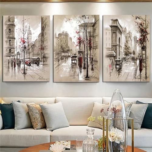 Stadtstraßen Diamond Art Painting 3 Stück Diamant Painting Bilder, 50x75cm 3 Pack Diamond Painting Kinder Erwachsene Bastelset DIY 5D Full Drill Diamant Dots Rhinestone Embroidery Set Home Décor F-996 Stadtstraßen Diamond Art Painting 3 Stück Diamant Painting Bilder, 50x75cm 3 Pack Diamond Painting Kinder Erwachsene Bastelset DIY 5D Full Drill Diamant Dots Rhinestone Embroidery Set Home Décor F-996 von Tifnuer