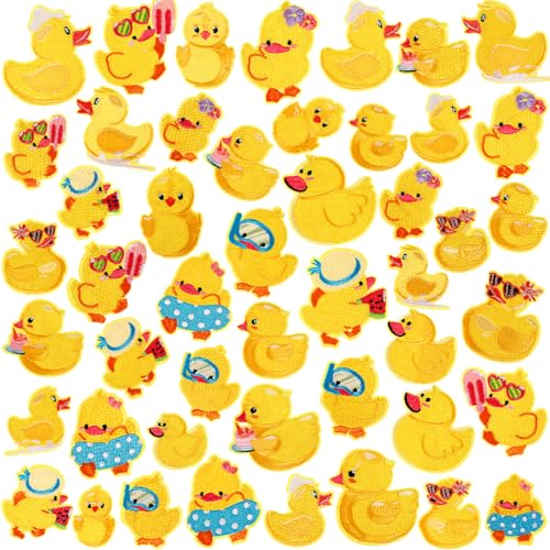 Tigeen 48 Stück Enten-Aufnäher zum Aufbügeln, gelbe Enten-Thema, Partyzubehör, Stickapplikation für Hüte, Kleidung, Jacken, Jeans, Taschen, Kleider, DIY-Applikation Tigeen 48 Stück Enten-Aufnäher zum Aufbügeln, gelbe Enten-Thema, Partyzubehör, Stickapplikation für Hüte, Kleidung, Jacken, Jeans, Taschen, Kleider, DIY-Applikation von Tigeen