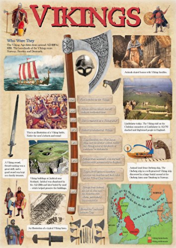 Vikings Educational Geschichte Poster – Papier laminiert a2 Vikings Educational Geschichte Poster – Papier laminiert a2 von Tiger Moon
