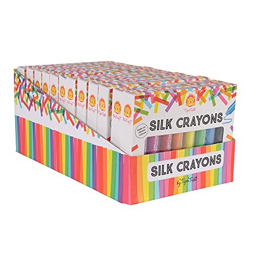 TIGER TRIBE - Silk Crayons (12 Stück) Buntstifte, mehrfarbig (3770122) von Tiger Tribe