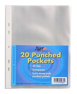 Tiger Prospekthülle, A5, glasklar, mit Universallochung, 20 Stück Originalverpackung Tiger Prospekthülle, A5, glasklar, mit Universallochung, 20 Stück Originalverpackung von Tiger