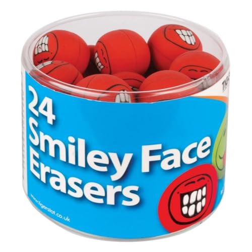 Tiger Radiergummis Smiley, 24 Stück Tiger Radiergummis Smiley, 24 Stück von Tiger