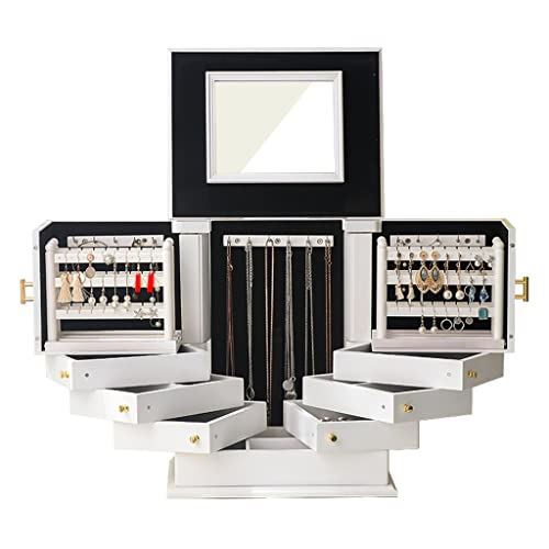 Schmuckkasten Schmuckkästchen Schmuckbox Große Schmuckschatulle Schmuck Organizer Box mit 6 Schubladen Display Aufbewahrungskoffer Halter mit Spiegel Mädchen Schmuckschatullen Geschenk Schmuckschatull Schmuckkasten Schmuckkästchen Schmuckbox Große Schmuckschatulle Schmuck Organizer Box mit 6 Schubladen Display Aufbewahrungskoffer Halter mit Spiegel Mädchen Schmuckschatullen Geschenk Schmuckschatull von Tigrun