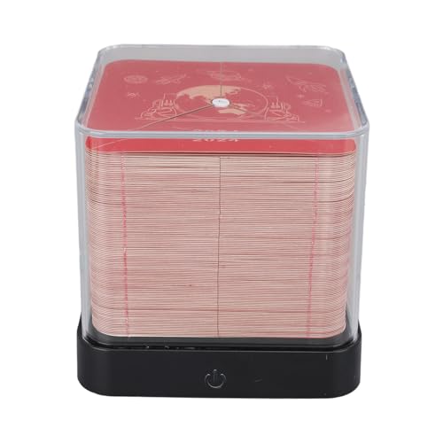 Einzigartiger 3D -Papierkunstkalender Langlebiger Erdschnitzer Memo Pad Multi Funktionaler Schreibtisch Dekoration Lehrer Kollege Student (Rot) von Tihebeyan