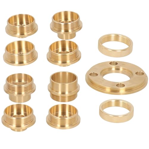 High Performance 11pcs Messing Template Router mit Einem Adapter mit Einer Schlosskappe, Ideal Zum Schneiden, Raupe, Scharnierrouting, von 10 Bis 30 Mm High Performance 11pcs Messing Template Router mit Einem Adapter mit Einer Schlosskappe, Ideal Zum Schneiden, Raupe, Scharnierrouting, von 10 Bis 30 Mm von Tihebeyan