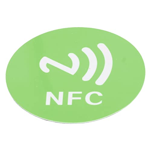 NFC -Aufkleber Intelligente Anti -Interferenz ID5200 Chip 40 Mm Runde Beschriftung Schneller Antwort für Access Control 20 PCs. (GREEN) von Tihebeyan