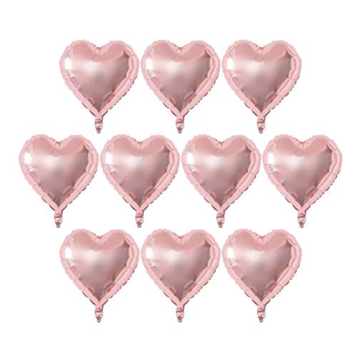 Tihebeyan 18 -Stück Aluminium Aluminiumballons der "" "" "" "" "" "" "" "" "" "" "" "" "" "" "" "" "" "" -Bestneudekoration "in Rosa Gold, Beim Blau-, Rot-, Gelb oder Rosa Rotes A (#3) von Tihebeyan