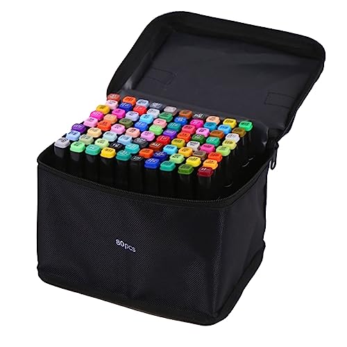 Tihebeyan Dual -Tipps -Marker, 80 PC -Farben Doppel -Tipp -Kunst Malartikel mit Feinen Doppelnibs Zum Zeichnen von Design Malerei Graffiti Tihebeyan Dual -Tipps -Marker, 80 PC -Farben Doppel -Tipp -Kunst Malartikel mit Feinen Doppelnibs Zum Zeichnen von Design Malerei Graffiti von Tihebeyan