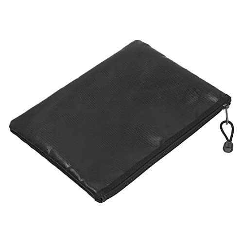 Tihebeyan Feuerfestem Geldbag Safer Aufbewahrungstasche für Wertsachen Dokumente Zertifikate Bargeldschmuck USB -Datenträger für Home Office Schwarz (#3) von Tihebeyan