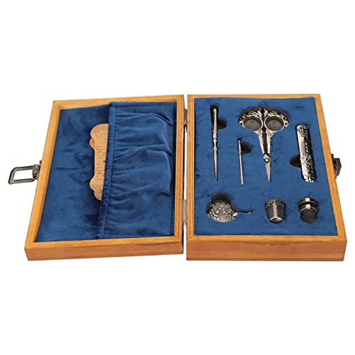 Tihebeyan Hölzerne Stickerei Schere Set Multifunktionale Nähwerkzeuge für Handwerk und Handwerk (SILVER) von Tihebeyan