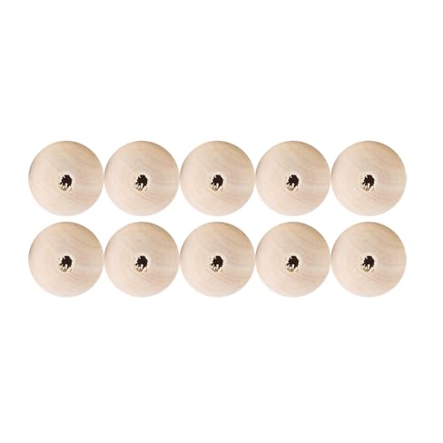 Tihebeyan Holzperlen, Holzperlen für Handwerksholzperlen für Schmuck Herstellung von für Schmuck Große 5 Beutel Rund Halskette Handgefertigtes (SILVER2) von Tihebeyan