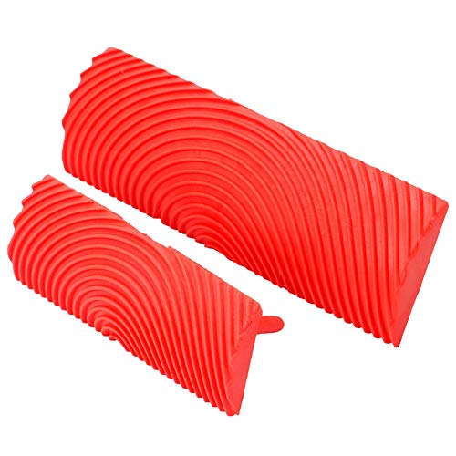 Holzmaserung Malwerkzeug Set, 2 Stück Gummi Holzmaserungs Farbroller Holzmaserungseffekte Werkzeug Wood Graining Wand Maserierwerkzeug Malerei Möbeldekoration DIY Wandfarbe Maserung Dekoration Holzmaserung Malwerkzeug Set, 2 Stück Gummi Holzmaserungs Farbroller Holzmaserungseffekte Werkzeug Wood Graining Wand Maserierwerkzeug Malerei Möbeldekoration DIY Wandfarbe Maserung Dekoration von Tiiyee