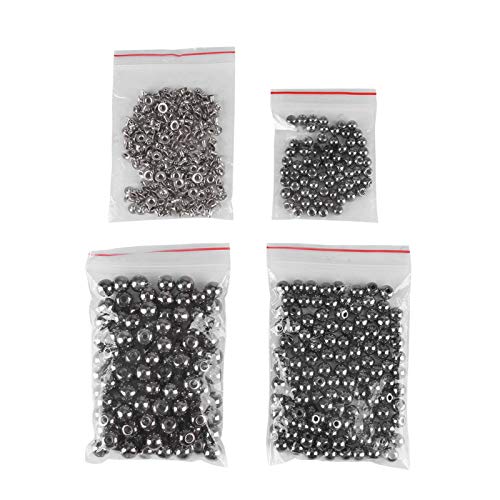 Nietknopf, 300 Stück, gemischte Größe, Nietknopf, 6 mm, 8 mm, 10 mm, Perle, runde Nieten, Knopf, DIY, Lederhandwerk, Dekoration, Zubehör für Stoff, Geldbörse, Handtasche, Kleidung, Armband(Schwarz) Nietknopf, 300 Stück, gemischte Größe, Nietknopf, 6 mm, 8 mm, 10 mm, Perle, runde Nieten, Knopf, DIY, Lederhandwerk, Dekoration, Zubehör für Stoff, Geldbörse, Handtasche, Kleidung, Armband(Schwarz) von Tiiyee