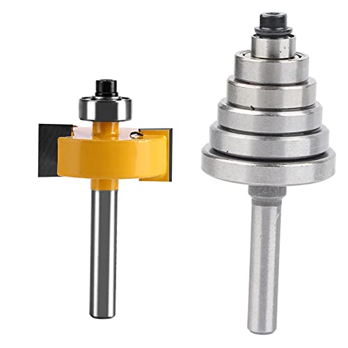 Tiiyee Falzfräser Bit Set, 1/2"H 1/2" Kerbfräser Mit Schaftspitze Mehrfachfalzfräser Fräser Legierung Holzbearbeitungswerkzeug Austauschbare Lager Mehrere Tiefen 3/8'' 1/2'' 5/8'' 3/4 '' 7/8'' 11/8'' Tiiyee Falzfräser Bit Set, 1/2"H 1/2" Kerbfräser Mit Schaftspitze Mehrfachfalzfräser Fräser Legierung Holzbearbeitungswerkzeug Austauschbare Lager Mehrere Tiefen 3/8'' 1/2'' 5/8'' 3/4 '' 7/8'' 11/8'' von Tiiyee