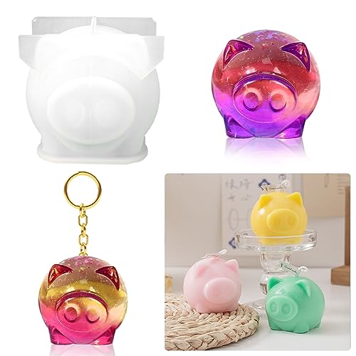 TikooTik Schweineformen Epoxidharz Formen 3D Tier Silikonformen Gießformen Schlüsselanhänger Harz Silikonform Epoxidharz Kleine Tierformen Resin Molds DIY Schmuck Anhänger Handwerk Dekoration TikooTik Schweineformen Epoxidharz Formen 3D Tier Silikonformen Gießformen Schlüsselanhänger Harz Silikonform Epoxidharz Kleine Tierformen Resin Molds DIY Schmuck Anhänger Handwerk Dekoration von TikooTik